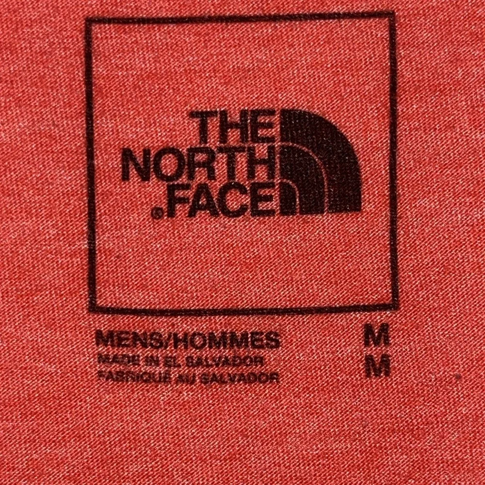 The North Face Men's Lot Tee Shirts Medium Top Green Red Logo Stars - Picture 7 of 8